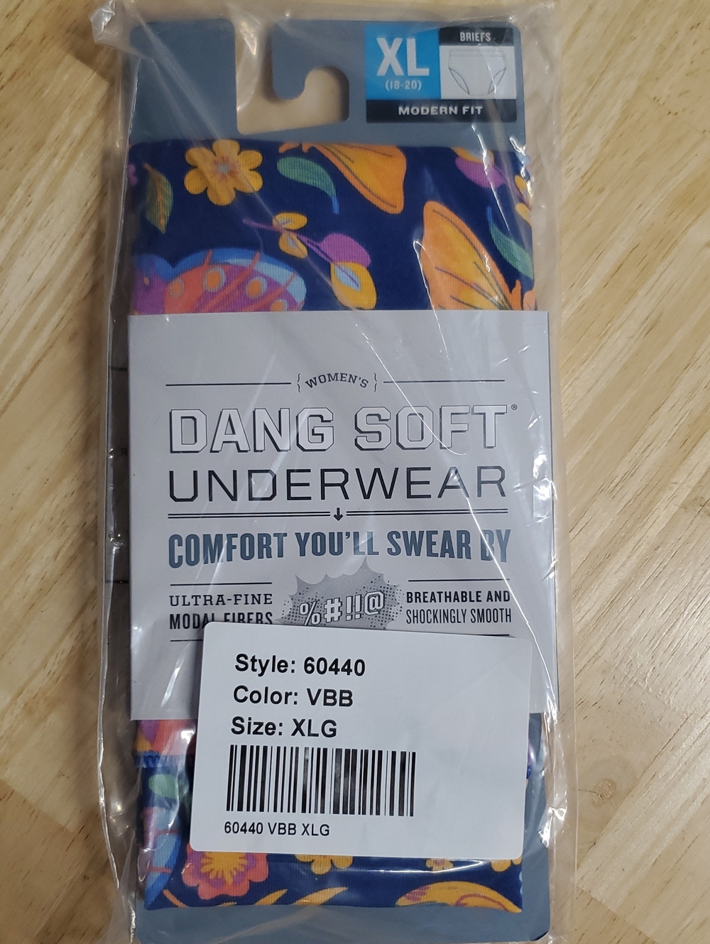 Duluth Trading Co Blue Floral Briefs